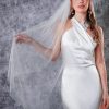 Rainbow Club Rainbow Club Leilani Ivory Single Tier Scattered Pearl Fingertip Veil Wholesale