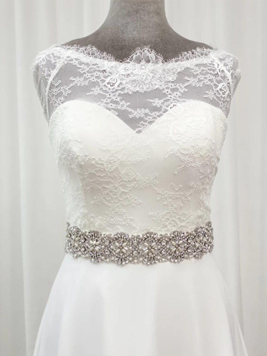 Perfect Bridal Perfect Bridal Brigitte Statement Crystal And Pearl Dress Belt Online