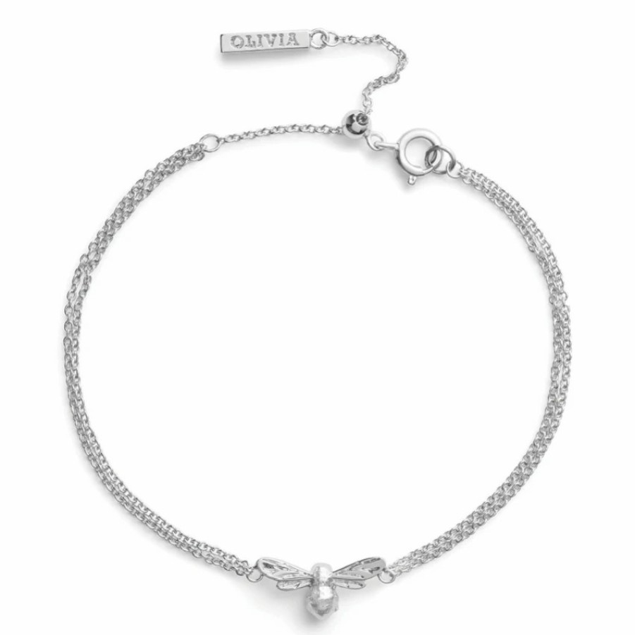 Olivia Burton Olivia Burton Silver Bee Bracelet Clearance