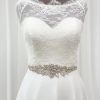 Beads & Beyond Hamilton Vintage Beaded And Crystal Embellished Bridal Belt Clearance