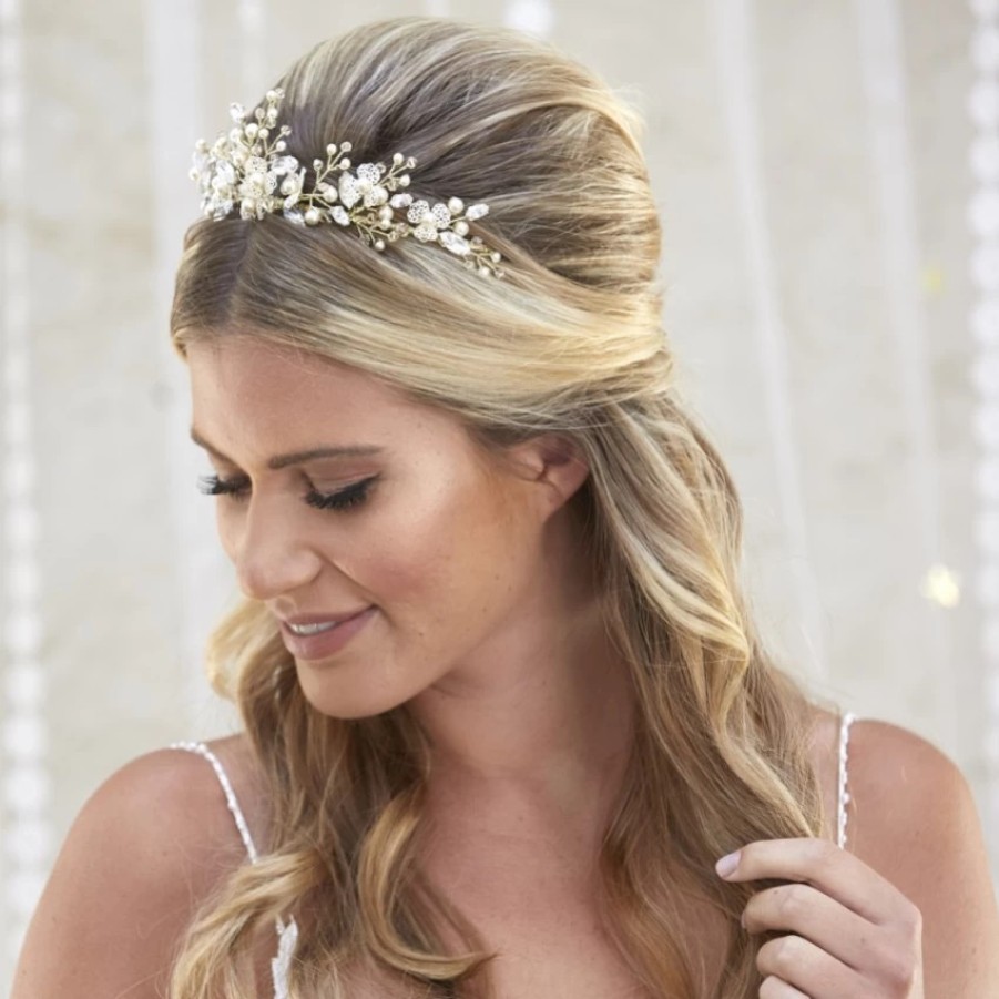 Arianna Arianna Cressida Filigree Flowers Bridal Tiara Ar567 Online