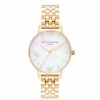 Olivia Burton Olivia Burton Mother Of Pearl 30Mm Gold Bracelet Watch Online