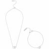 Olivia Burton Olivia Burton Silver Heart Necklace And Bracelet Jewellery Set Clearance