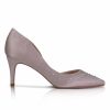 Perfect Bridal Perfect Bridal Sienna Taupe Satin Crystal Open Waist Pointed Courts Best