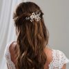 Arianna Arianna Mira Pearl And Crystal Hair Comb Ar614 New