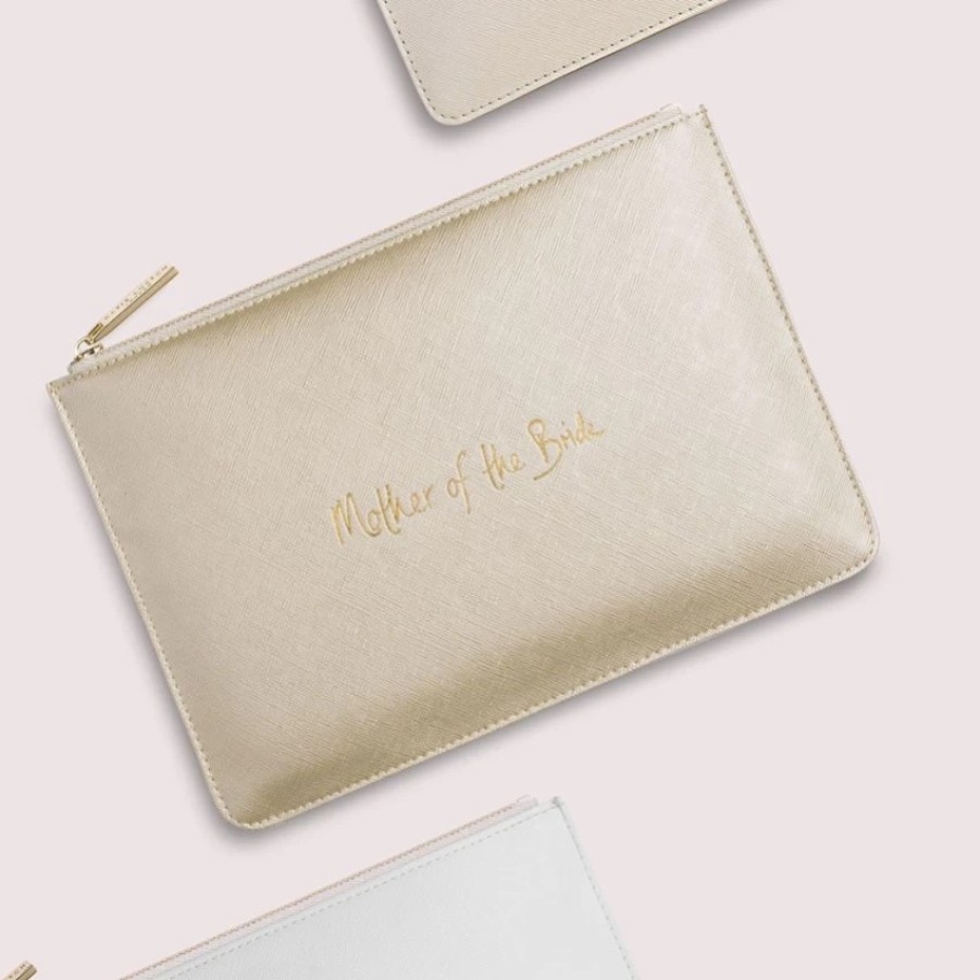 Katie Loxton Katie Loxton Mother Of The Bride Metallic Gold Perfect Pouch Online