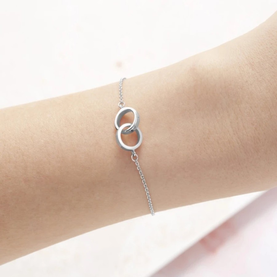 Olivia Burton Olivia Burton Classic Silver Interlink Dainty Chain Bracelet Online