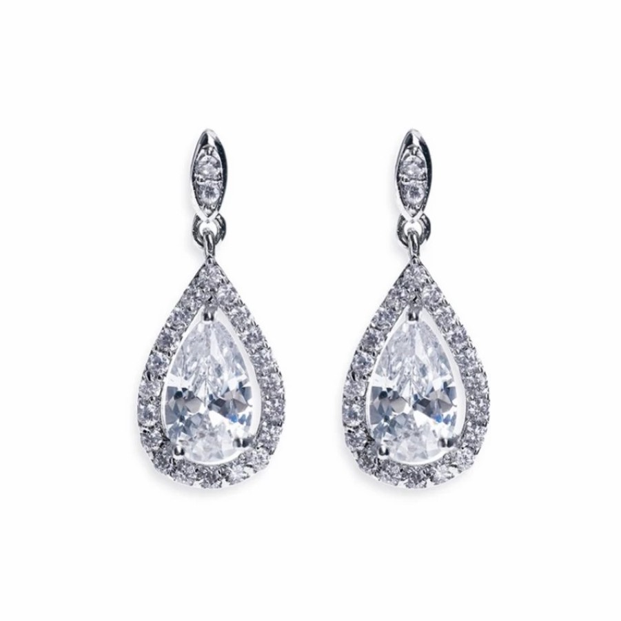 Ivory & Co Ivory And Co Belmont Crystal Drop Wedding Earrings Best