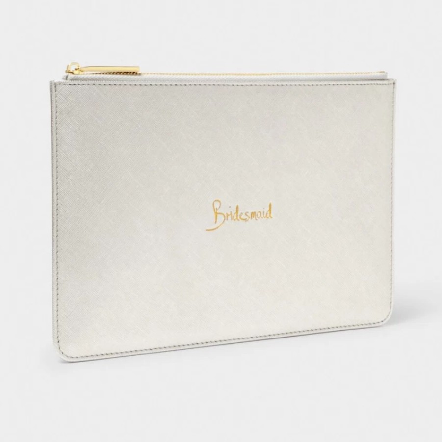 Katie Loxton Katie Loxton Bridesmaid Silver Perfect Pouch Wholesale