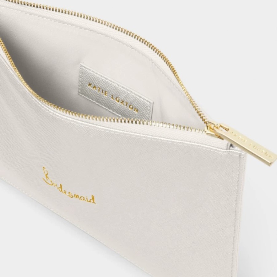 Katie Loxton Katie Loxton Bridesmaid Silver Perfect Pouch Wholesale