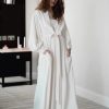 Arianna Arianna Emmeline Long Crepe Blouson Sleeve Robe (Ivory) Online