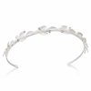 Ivory & Co Ivory And Co Pearl Dream Silver Enamelled Leaves Wedding Headband Hot