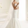 Bianco Evento Bianco Ivory Single Tier Satin Edge Chapel Veil S209 New