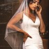 Perfect Bridal Perfect Bridal Ivory Single Tier Beaded Edge Bridal Veil Online