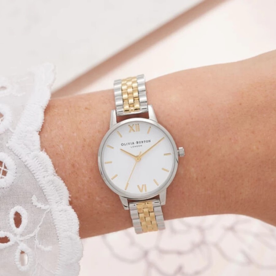 Olivia Burton Olivia Burton Classic 30Mm Gold And Silver Bracelet Watch Online