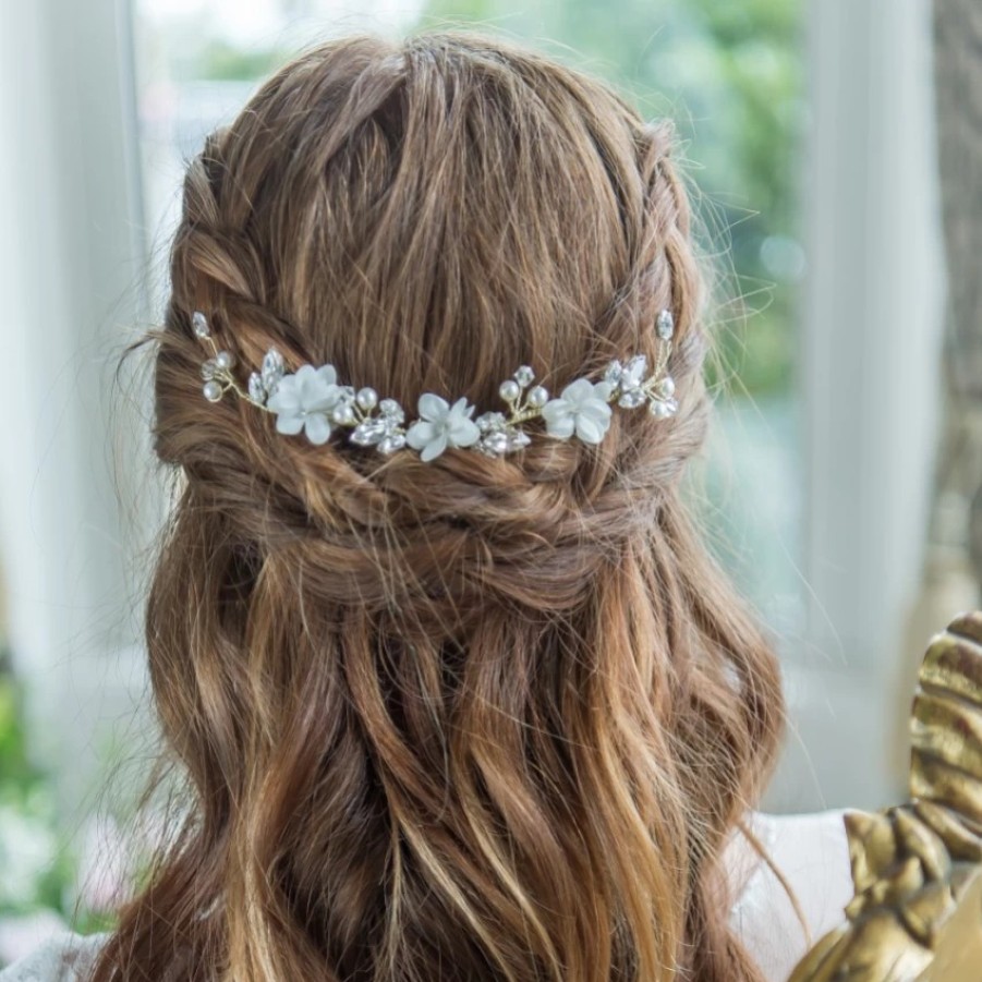 Arianna Arianna Floral Bridal Hair Vine On Comb Ar531 Best