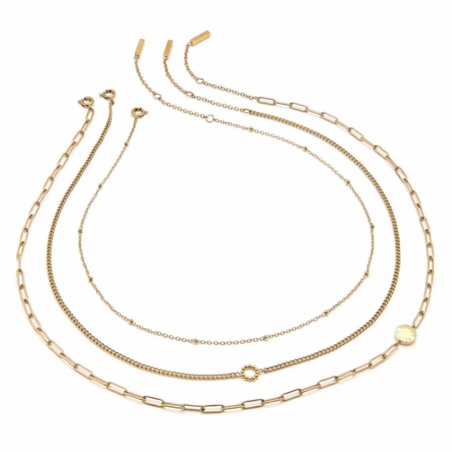 Olivia Burton Olivia Burton Illusion Gold Stacking Necklace Set Best