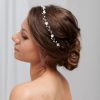 Posy & Pearl Fleur Delicate Pearl And Crystal Floral Hair Vine Wholesale