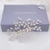 Lace & Favour Zora Crystal Spray Wedding Hair Comb New