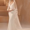 Bianco Evento Bianco Ivory Two Tier Lace Edge Chapel Length Veil S455 Hot