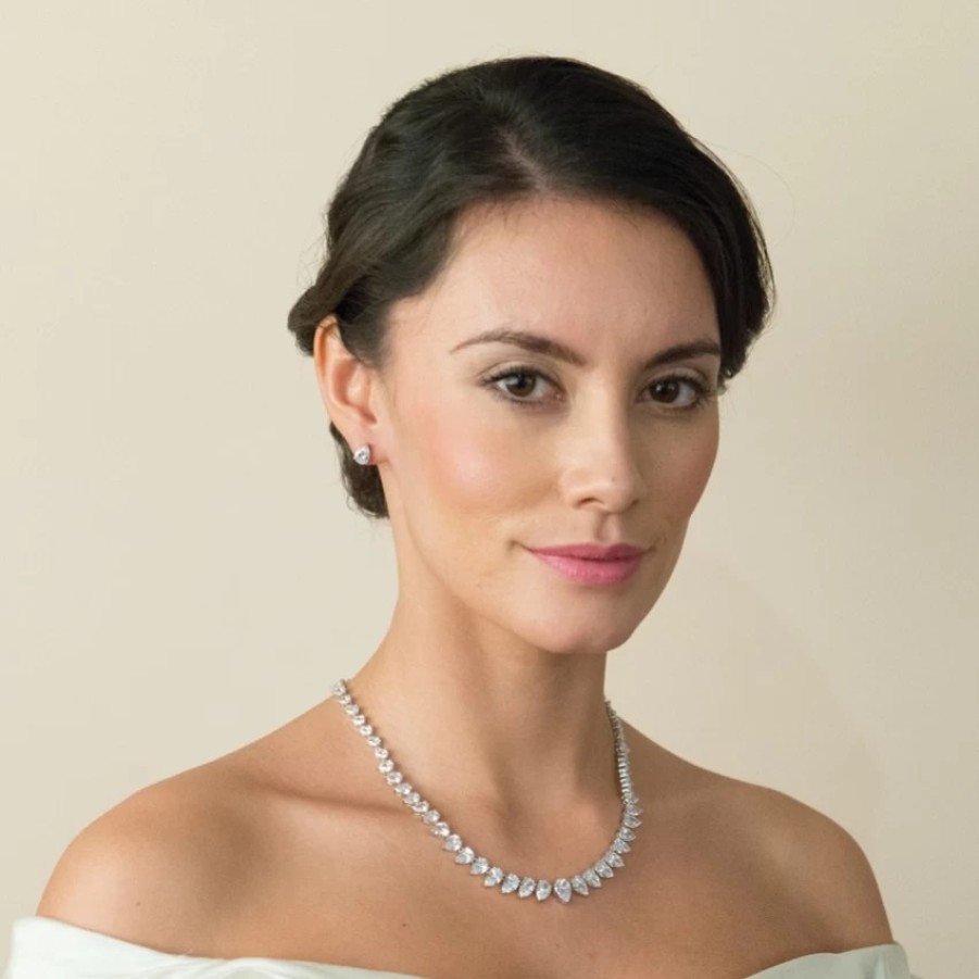 Ivory & Co Ivory And Co Manhattan Cubic Zirconia Wedding Necklace Best