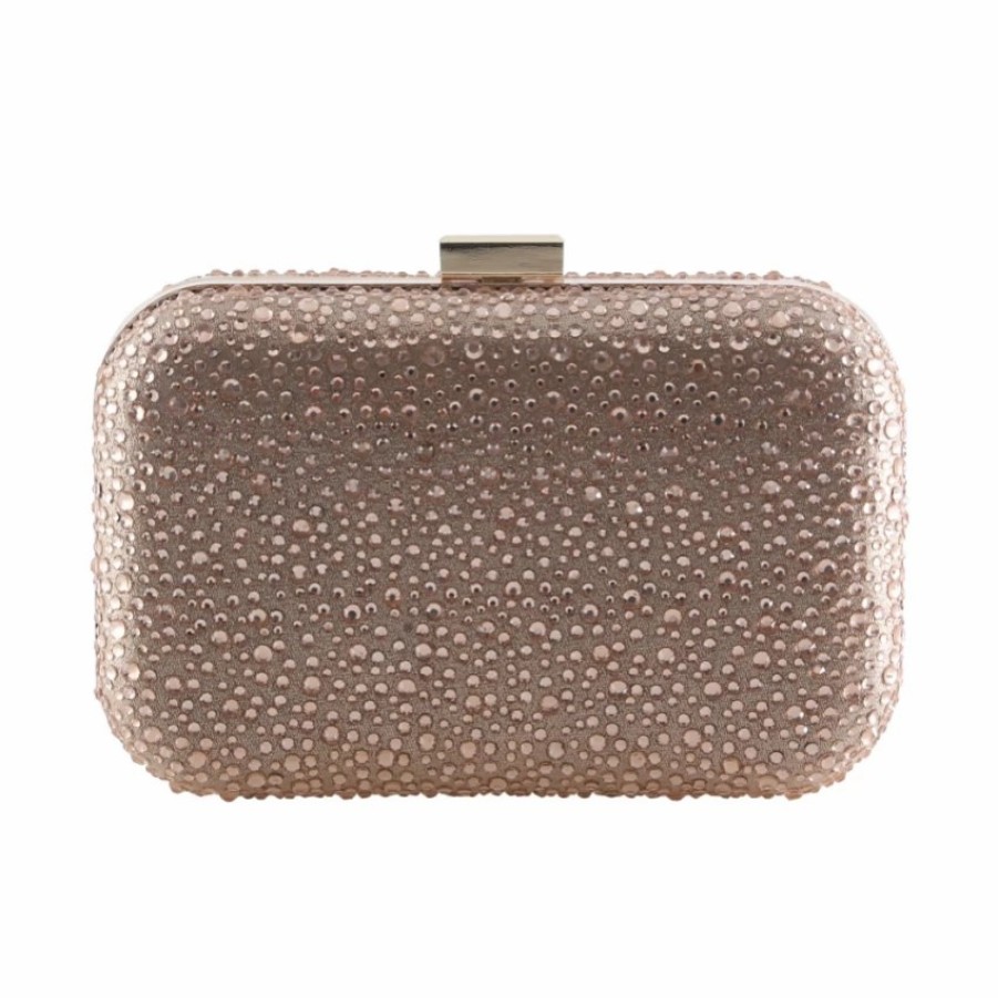 Perfect Bridal Perfect Bridal Sammy Gold Crystal Studded Clutch Bag Best