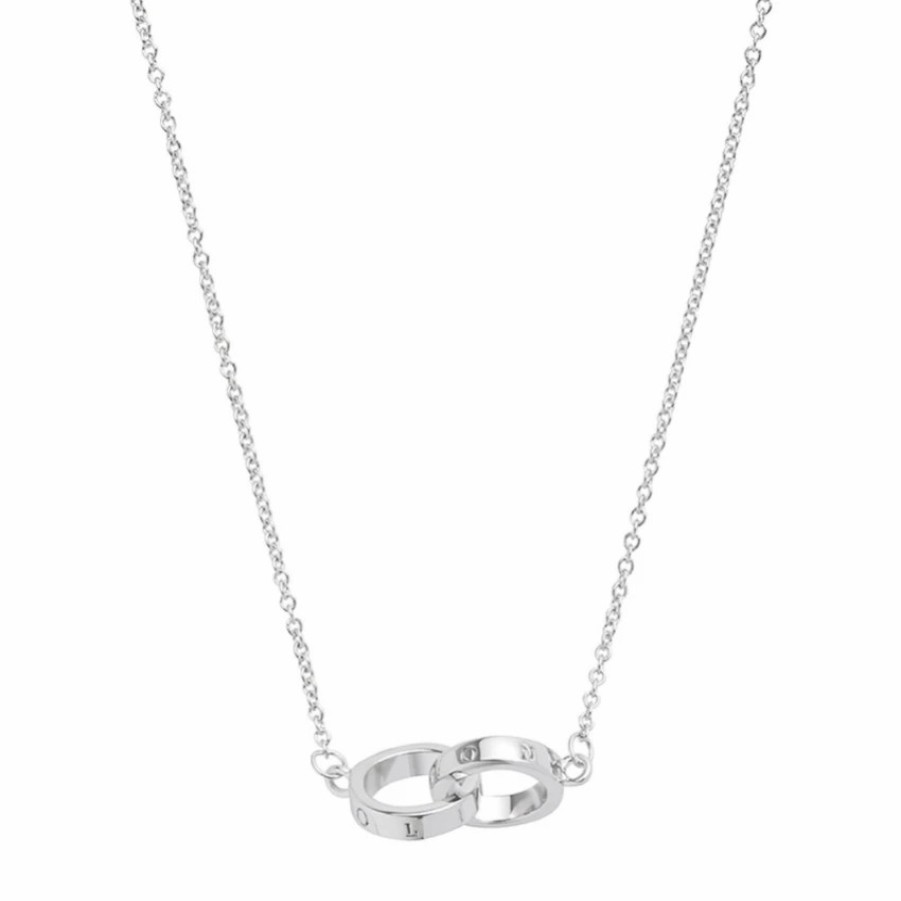 Olivia Burton Olivia Burton Classic Silver Interlink Necklace Hot