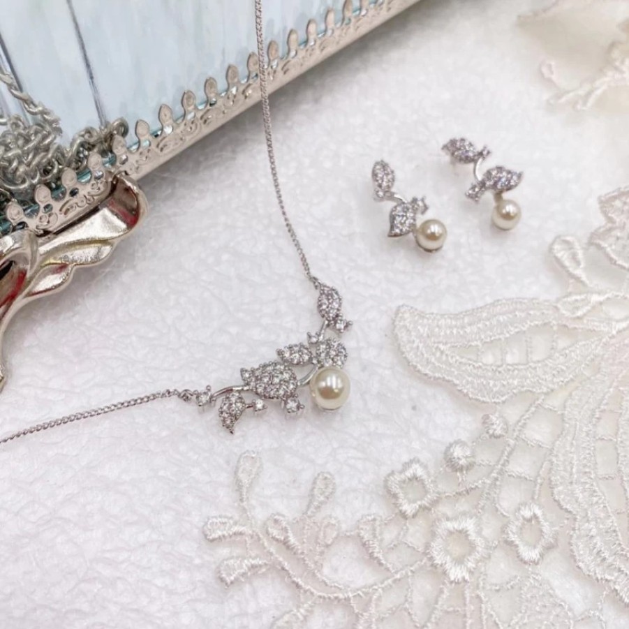 Ivory & Co Ivory And Co Aphrodite Silver Bridal Jewellery Set Online