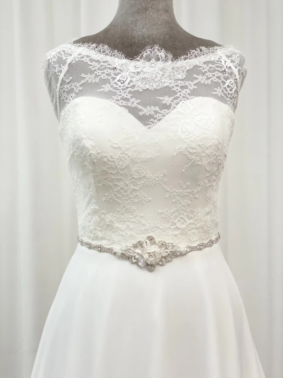 Beads & Beyond Harper Rose Beaded And Diamante Bridal Belt Hot