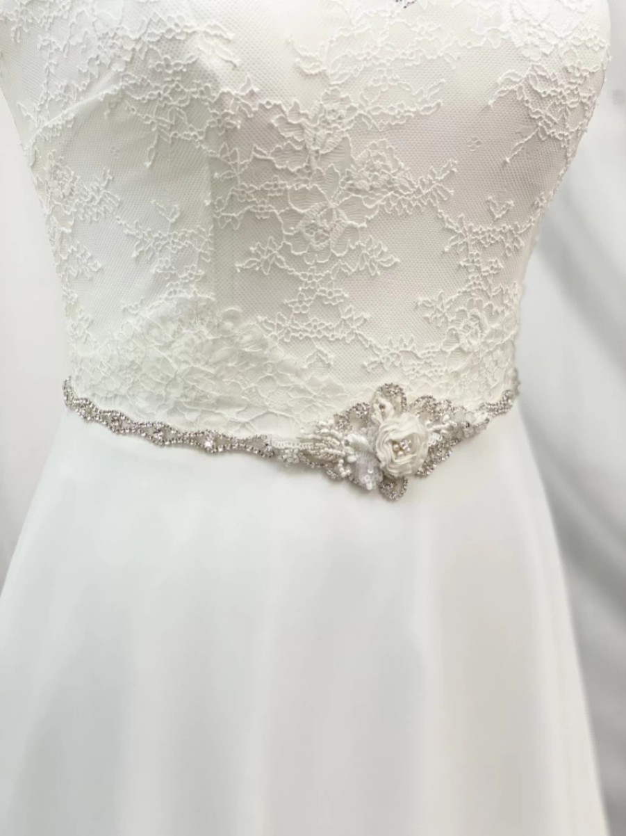 Beads & Beyond Harper Rose Beaded And Diamante Bridal Belt Hot