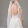 Twilight Designs Arlington Single Tier Bead And Sequin Edge Bridal Veil Hot