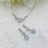 Ivory & Co Ivory And Co Sorbonne Silver Bridal Jewellery Set Hot