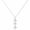 Lace & Favour Amalia Silver Cubic Zirconia And Pearl Pendant Necklace Clearance