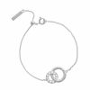 Olivia Burton Olivia Burton Silver Pearl Interlink Dainty Chain Bracelet Clearance