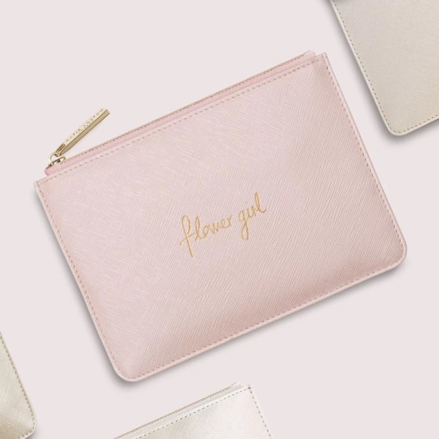 Katie Loxton Katie Loxton Flower Girl Metallic Pink Mini Perfect Pouch New