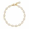 Freya Rose Freya Rose Oval Crystal Gold Framed Bracelet Online