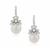 Lace & Favour Eleanor Vintage Inspired Crystal And Pearl Drop Earrings New