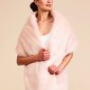 Helen Moore Helen Moore Blush Long Faux Fur Stole Clearance