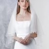 Rainbow Club Rainbow Club Tosca Ivory Two Tier Russian Braid Edge Veil Wholesale