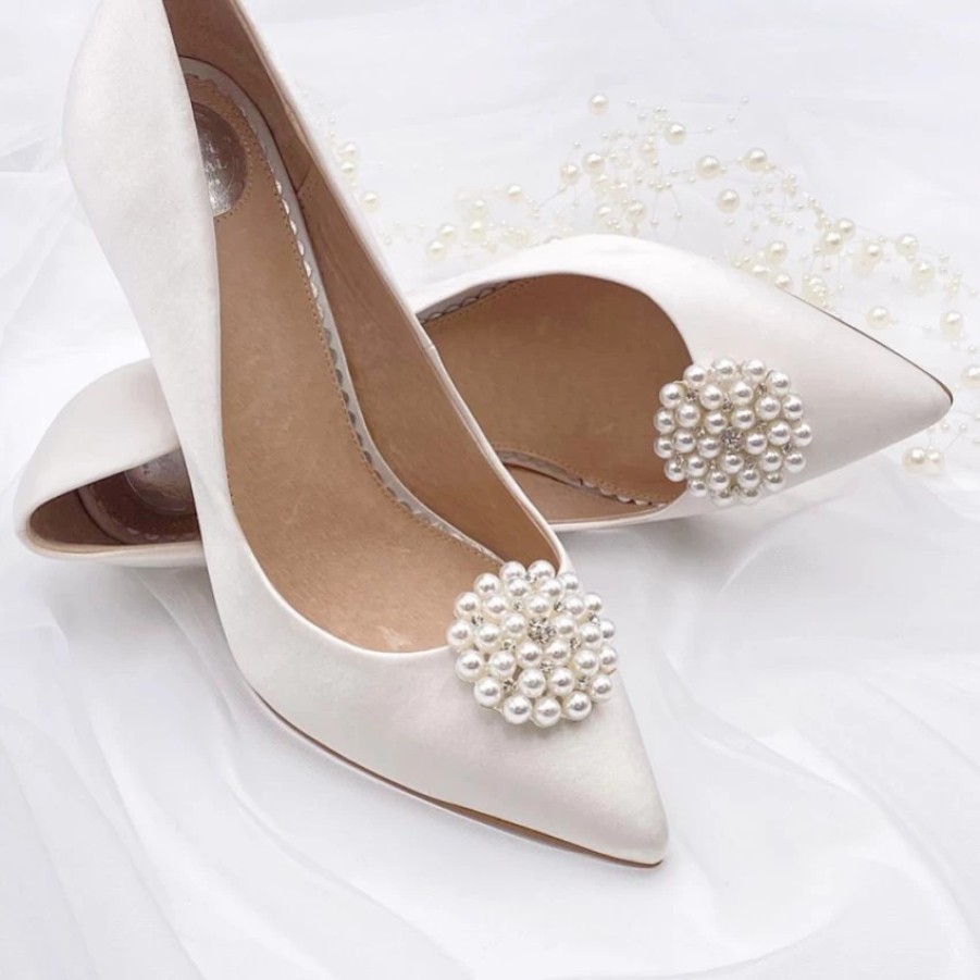 Perfect Bridal Perfect Bridal Guava Pearl Embellished Brooch Shoe Clips Best