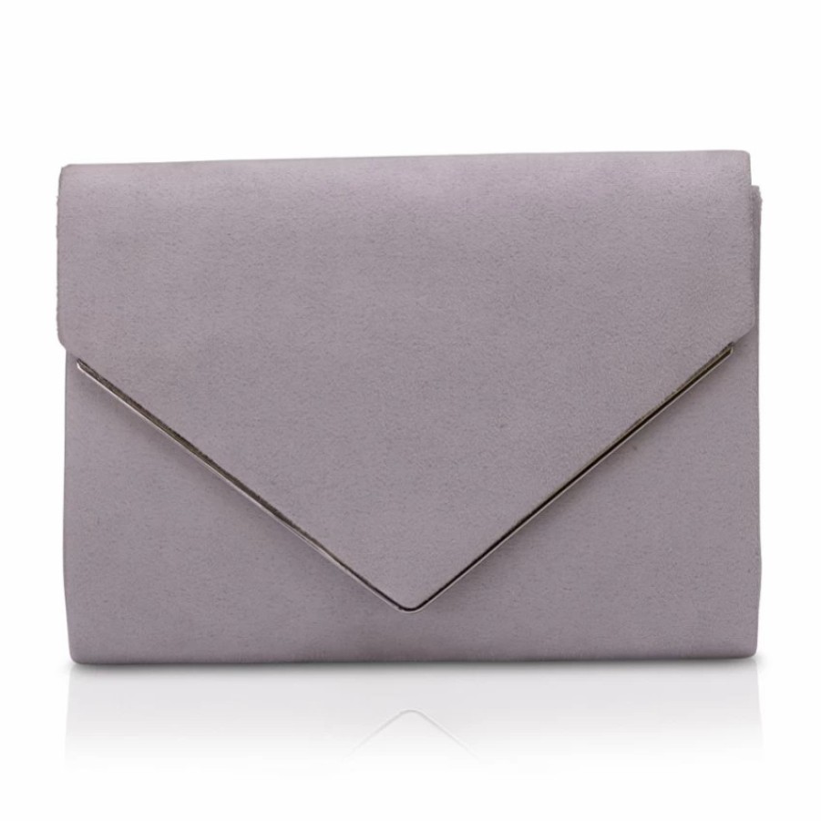 Perfect Bridal Perfect Bridal Bea Stone Suede Envelope Clutch Bag Wholesale