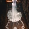 Perfect Bridal Perfect Bridal Ivory Single Tier Ornate Lace Cathedral Veil New