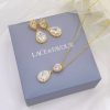 Lace & Favour Celeste Gold Crystal Embellished Wedding Jewellery Set Online