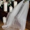 Linzi Jay Linzi Jay Two Tier Fingertip Veil With Pearl And Beaded Edge La929 Wholesale