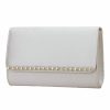 Perfect Bridal Perfect Bridal Dee Dyeable Ivory Satin And Diamante Clutch Bag Hot