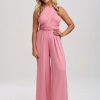 Lace & Favour Emily Rose Dusky Pink Multiway Bridesmaid Jumpsuit (One Size) Clearance