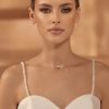 Bianco Evento Bianco Detachable Thin Ivory Beaded And Pearl Dress Straps Hot