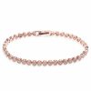 Ivory & Co Ivory And Co Modena Rose Gold Crystal Embellished Wedding Bracelet New