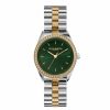 Olivia Burton Olivia Burton Bejewelled 34Mm Forest Green And Two Tone Bracelet Watch Best