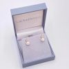 Lace & Favour Evie Gold Dainty Pearl Stud Earrings Online